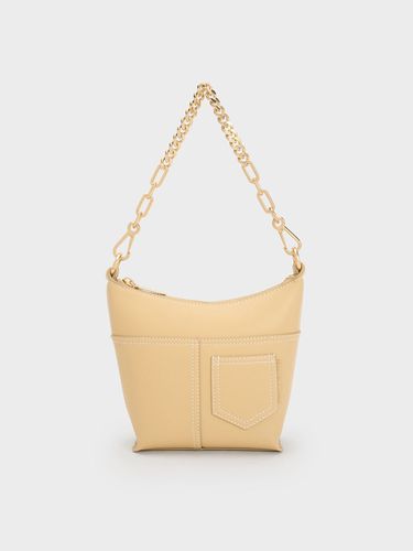 Charles & Keith - Anthea Contrast-Trim Shoulder Bag - Charles & Keith - Modalova