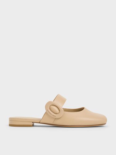 Charles & Keith - Oval-Buckle Flat Mules - Charles & Keith - Modalova