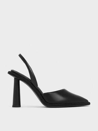 Charles & Keith - Crystal-Embellished Pointed-Toe Slingback Pumps - Charles & Keith - Modalova