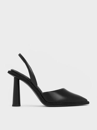 Charles & Keith - Crystal-Embellished Pointed-Toe Slingback Pumps - Charles & Keith - Modalova