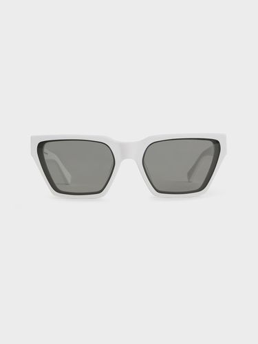 Charles & Keith - Recycled Acetate Angular Sunglasses - Charles & Keith - Modalova