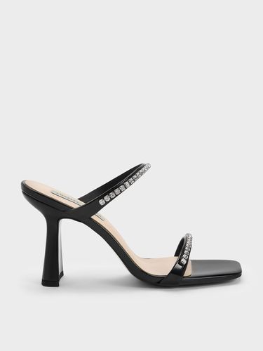 Charles & Keith - Patent Gem-Encrusted Heeled Sandals - Charles & Keith - Modalova