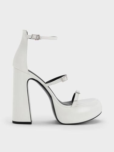 Charles & Keith - Elvina Patent Buckled Platform Sandals - Charles & Keith - Modalova