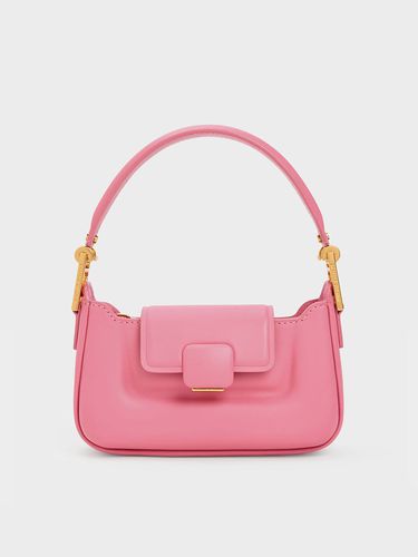 Charles & Keith - Koa Leather Push-Lock Top Handle Bag - Charles & Keith - Modalova