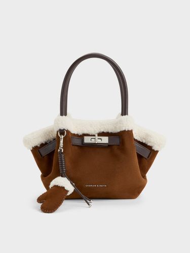 Mini Cosima Tote Bag mit Fellbesatz - Charles & Keith - Modalova