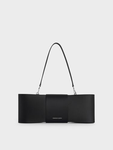 Charles & Keith - Satin Bow Elongated Shoulder Bag - Charles & Keith - Modalova