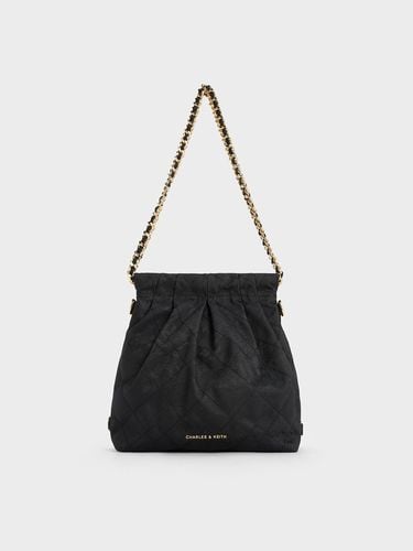 Charles & Keith - Duo Jacquard Chain-Handle Two-Way Backpack - Charles & Keith - Modalova