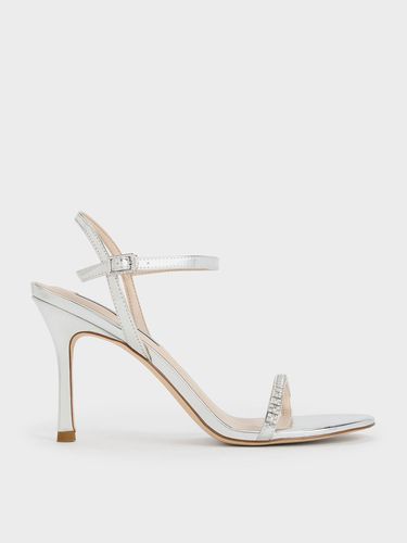 Charles & Keith - Ambrosia Metallic Gem-Embellished Ankle-Strap Pumps - Charles & Keith - Modalova