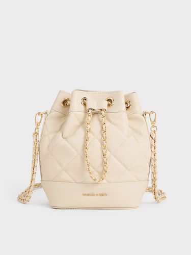 Charles & Keith - Julia Quilted Two-Way Bucket Bag - Charles & Keith - Modalova