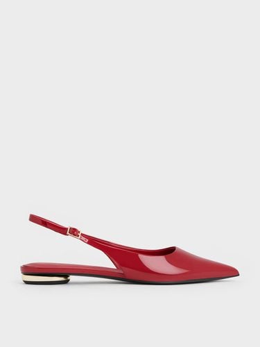 Charles & Keith - Patent Pointed-Toe Slingback Flats - Charles & Keith - Modalova