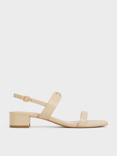 Charles & Keith - Metallic-Accent Slingback Sandals - Charles & Keith - Modalova