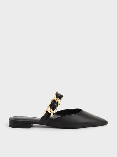 Charles & Keith - Braided Chain-Link Flat Mules - Charles & Keith - Modalova