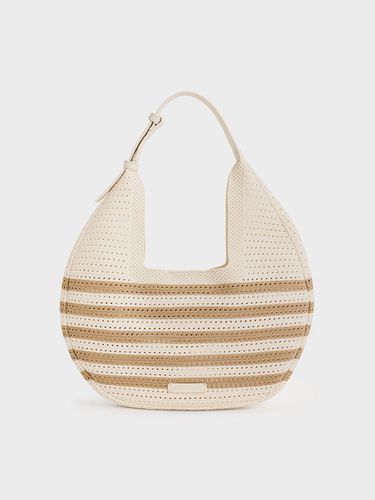 Charles & Keith - Ida Knitted Striped Hobo Bag - Charles & Keith - Modalova