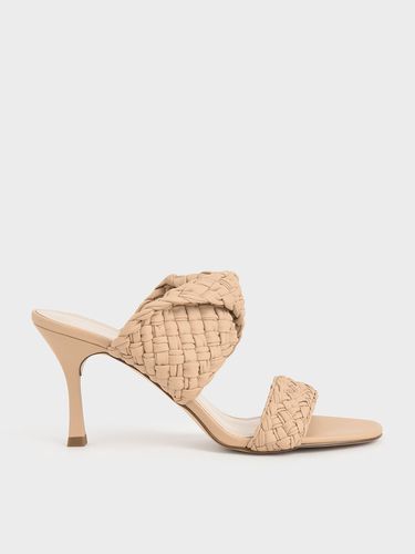 Charles & Keith - Double Strap Woven Heeled Mules - Charles & Keith - Modalova