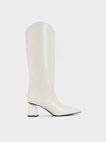 Charles & Keith - Lucinda Trapeze-Heel Knee-High Boots - Charles & Keith - Modalova