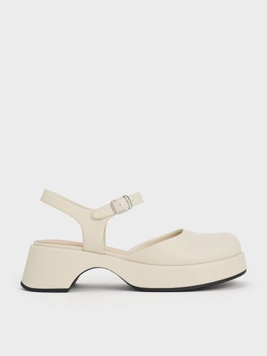 Charles & Keith - Nerina Ankle-Strap Platform Flats - Charles & Keith - Modalova