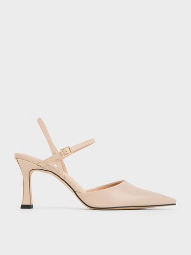 Charles & Keith - Pointed-Toe Flared Heel Pumps - Charles & Keith - Modalova