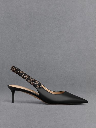 Charles & Keith - Tully Leather Ruched-Strap Slingback Pumps - Charles & Keith - Modalova