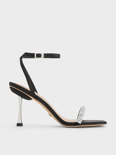 Charles & Keith - Demi Recycled Polyester Embellished Ankle-Strap Sandals - Charles & Keith - Modalova