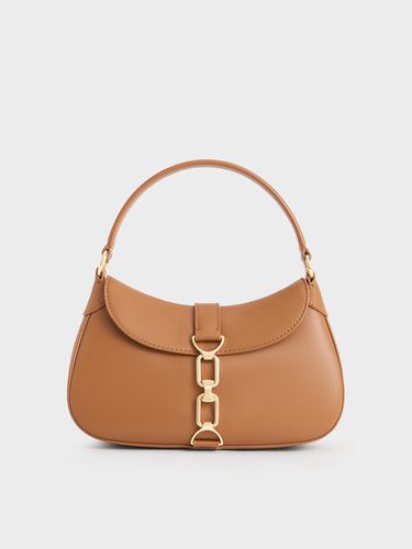 Charles & Keith - Agatha Chain-Accent Hobo Bag - Charles & Keith - Modalova