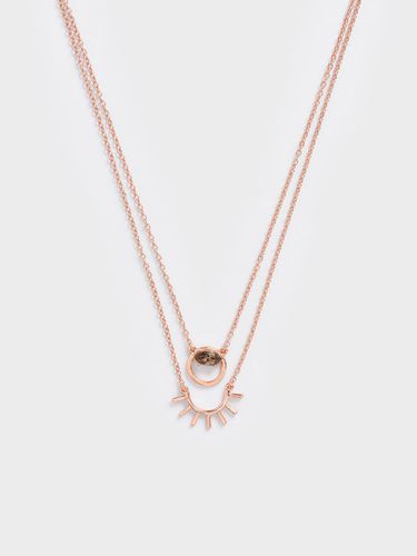 Charles & Keith - Swarovski® Crystal Pendant Princess Necklace - Charles & Keith - Modalova