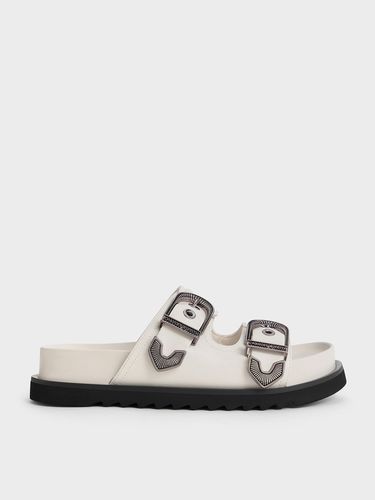 Charles & Keith - Kirke Buckled Double-Strap Sandals - Charles & Keith - Modalova