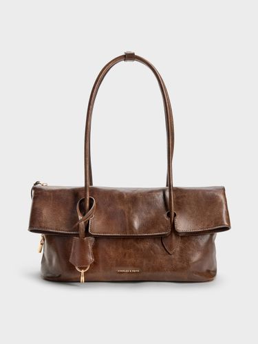 Aveline Front-Flap Shoulder Bag - Charles & Keith - Modalova