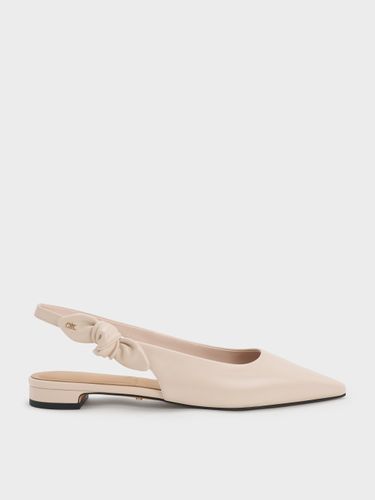 Charles & Keith - Jayce Slingback-Flats aus Leder und Knoten-Schleife - Charles & Keith - Modalova