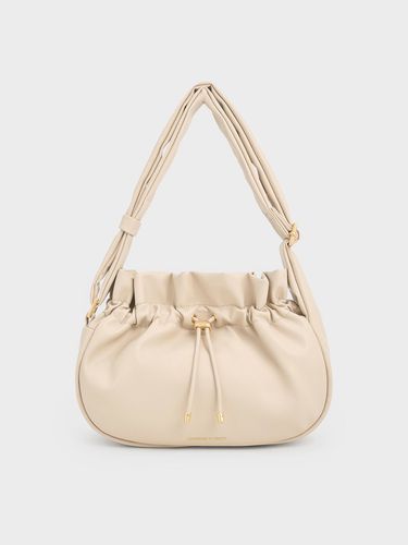 Charles & Keith - Mini Maisy Ruched Drawstring Hobo Bag - Charles & Keith - Modalova