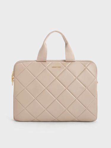 Charles & Keith - Aubrielle Quilted Laptop Bag - Charles & Keith - Modalova