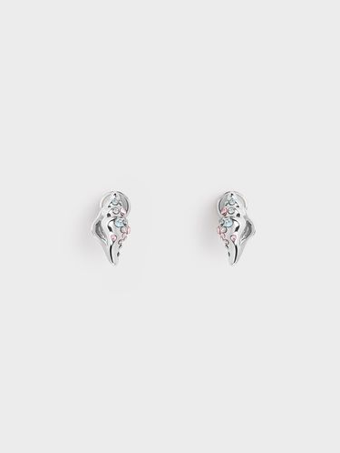 Charles & Keith - Oceana Seashell Crystal Stud Earrings - Charles & Keith - Modalova