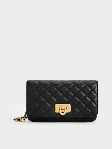 Charles & Keith - Cressida Quilted Push-Lock Clutch - Charles & Keith - Modalova