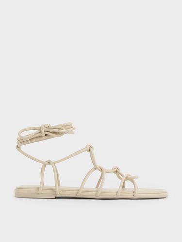 Charles & Keith - Strappy Knotted Tie-Around Sandals - Charles & Keith - Modalova