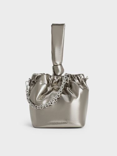 Charles & Keith - Caia Metallic Knotted Dumpling Bag - Charles & Keith - Modalova