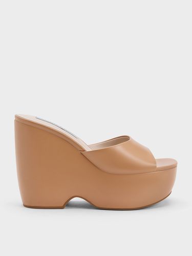 Charles & Keith - Chunky Platform Wedge Mules - Charles & Keith - Modalova