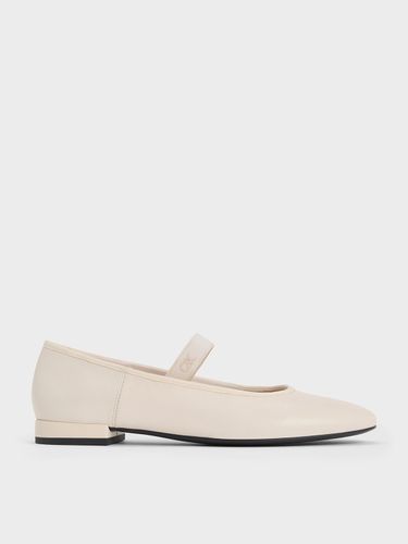 Charles & Keith - Leather Mary Jane Flats - Charles & Keith - Modalova