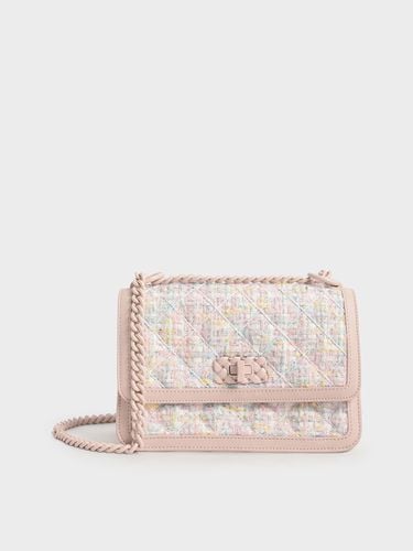 Charles & Keith - Micaela Tweed Quilted Chain Bag - Charles & Keith - Modalova