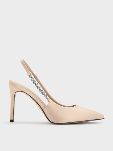 Charles & Keith - Flores Recycled Polyester Gem-Strap Slingback Pumps - Charles & Keith - Modalova