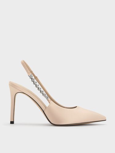 Charles & Keith - Recycled Polyester Gem-Strap Slingback Pumps - Charles & Keith - Modalova