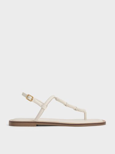 Charles & Keith - Raffia Ring Thong Sandals - Charles & Keith - Modalova