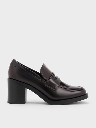 Charles & Keith - Penny Loafer Block-Heel Pumps - Charles & Keith - Modalova