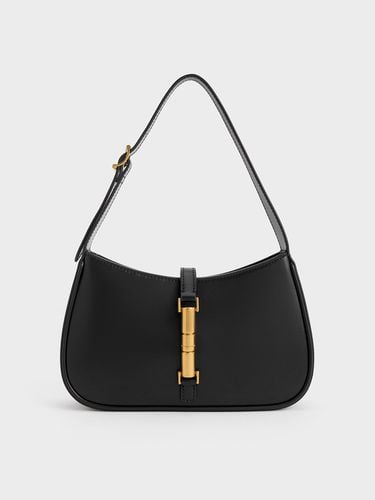 Charles & Keith - Cesia Metallic Accent Shoulder Bag - Charles & Keith - Modalova