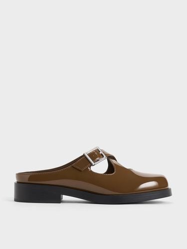 Charles & Keith - Buckled Crossover-Strap Slip-On Flats - Charles & Keith - Modalova