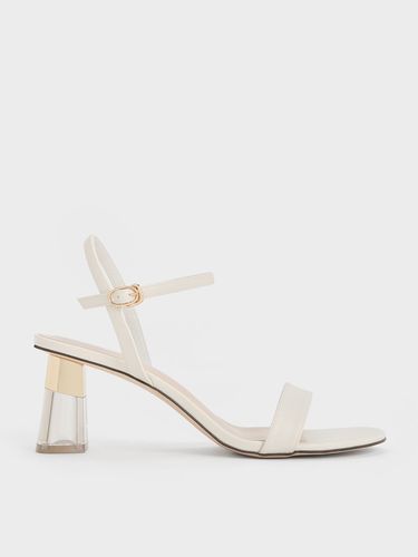 Charles & Keith - Clear Trapeze Heel Sandals - Charles & Keith - Modalova