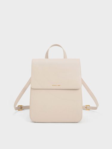 Charles & Keith - Front Flap Structured Backpack - Charles & Keith - Modalova