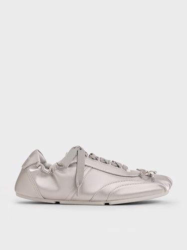 Charles & Keith - Cece Satin Ruched Bow Sneakers - Charles & Keith - Modalova