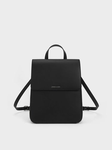 Charles & Keith - Front Flap Structured Backpack - Charles & Keith - Modalova