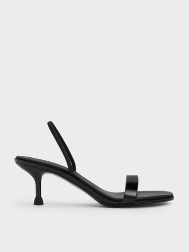 Charles & Keith - Patent Strap Kitten-Heel Slingback Pumps - Charles & Keith - Modalova