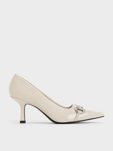 Charles & Keith - Metallic Accent Kitten-Heel Pointed-Toe Pumps - Charles & Keith - Modalova