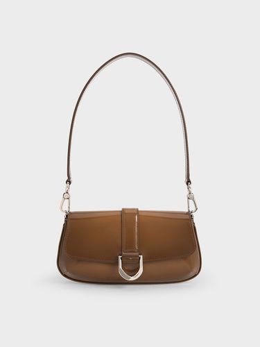 Charles & Keith - Gabine Leather Elongated Shoulder Bag - Charles & Keith - Modalova